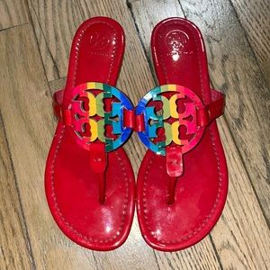 Tory burch rainbow sandal
